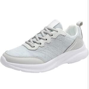 Women’s Walking Shoes Orthopedic Slip On Sneakers - Size 5.5 - Gray